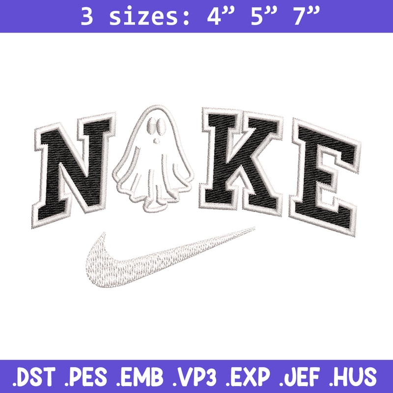 Nike x ghost embroidery design, Ghost embroidery, Nike design, Embroidery shirt, Embroidery file,Digital download.jpg