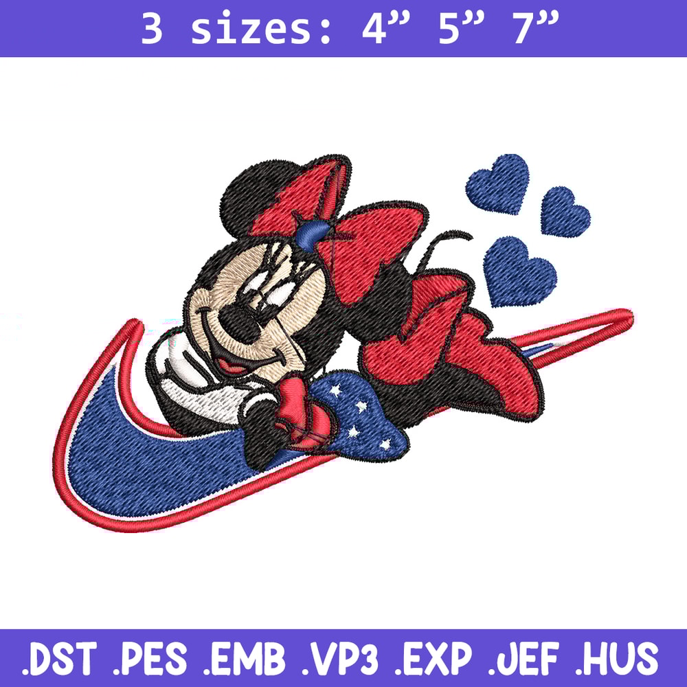 Nike x minnie Embroidery Design, Mickey Embroidery, Nike Embroidery, Embroidery File, Logo shirt, Digital download.jpg