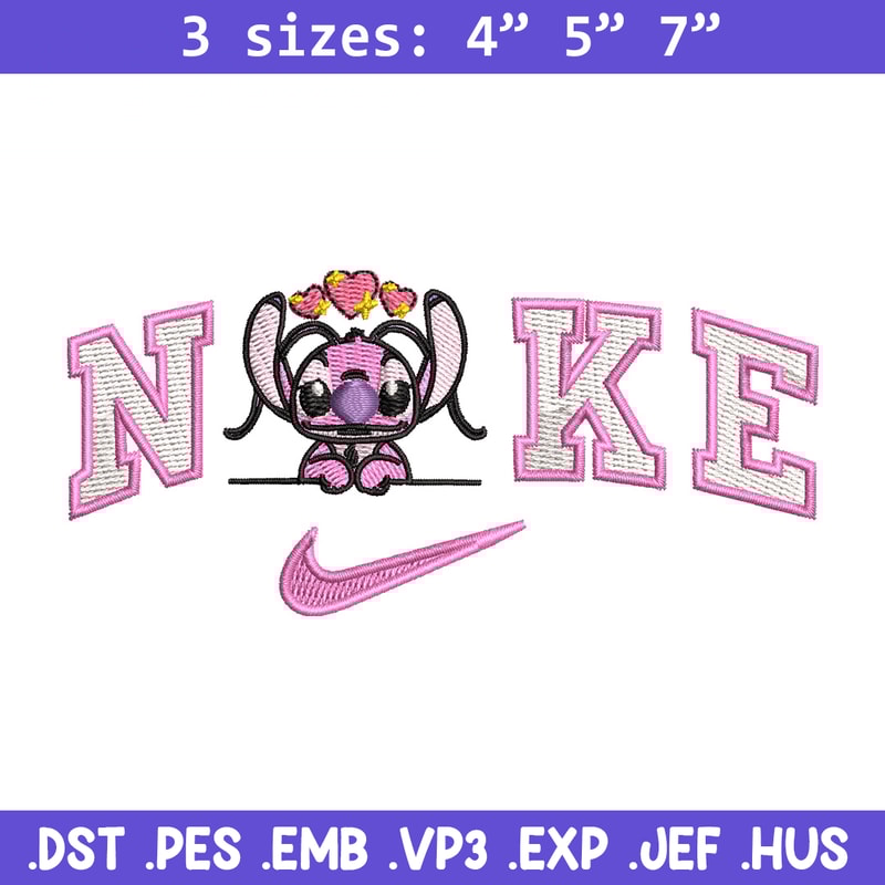 Nike x pink stitch embroidery design, Stitch embroidery, Nike design, Embroidery file,Embroidery shirt, Digital download.jpg
