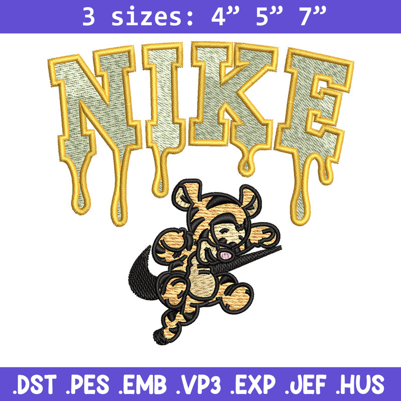 Nike x tigger embroidery design, Pooh embroidery, Nike design, Embroidery shirt, Embroidery file, Digital download.jpg