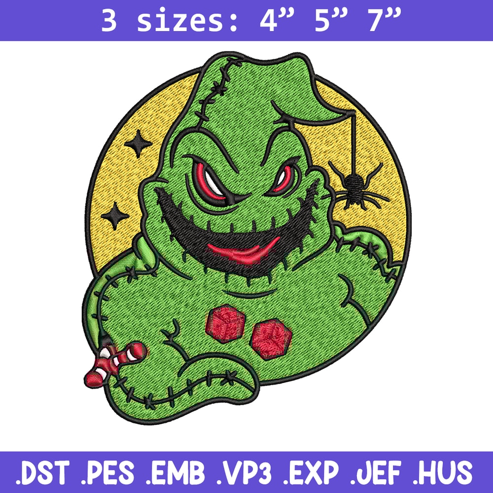 Oogie Boogie laugh Embroidery design, Oogie Boogie Embroidery, halloween design, Embroidery File, Digital download..jpg