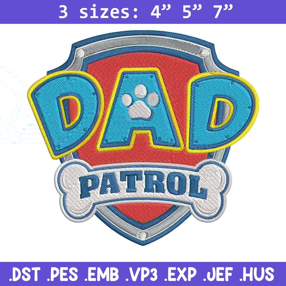 Paw Patrol logo Embroidery Design, Paw Patrol Embroidery, Embroidery File,Anime Embroidery, Anime shirt,Digital download.jpg