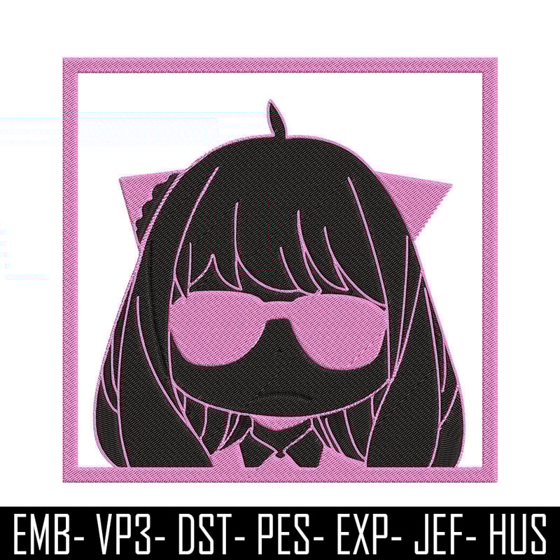 Anya box Embroidery Design, Spy x family Embroidery, Embroidery File, Anime Embroidery, Anime shirt, Digital download.jpg