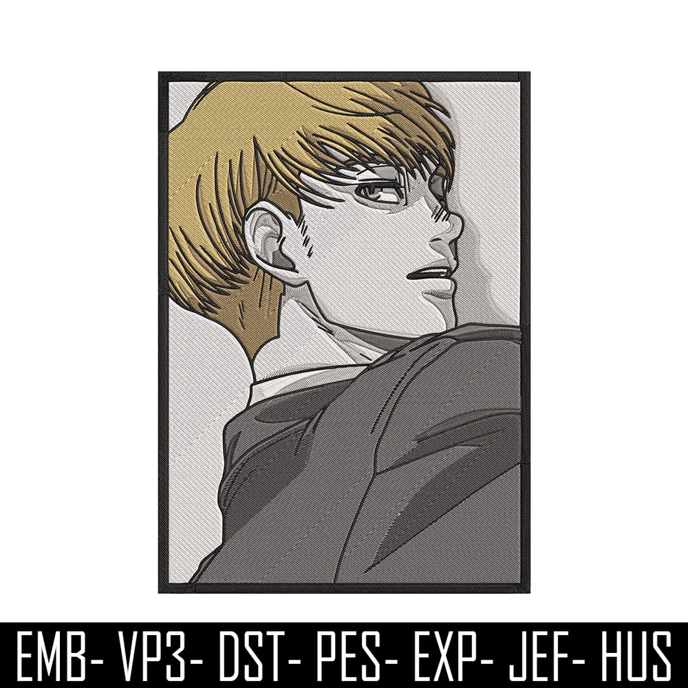 Armin Arlert Embroidery Design, Aot Embroidery, Embroidery File, Anime Embroidery, Anime shirt, Digital download.jpg