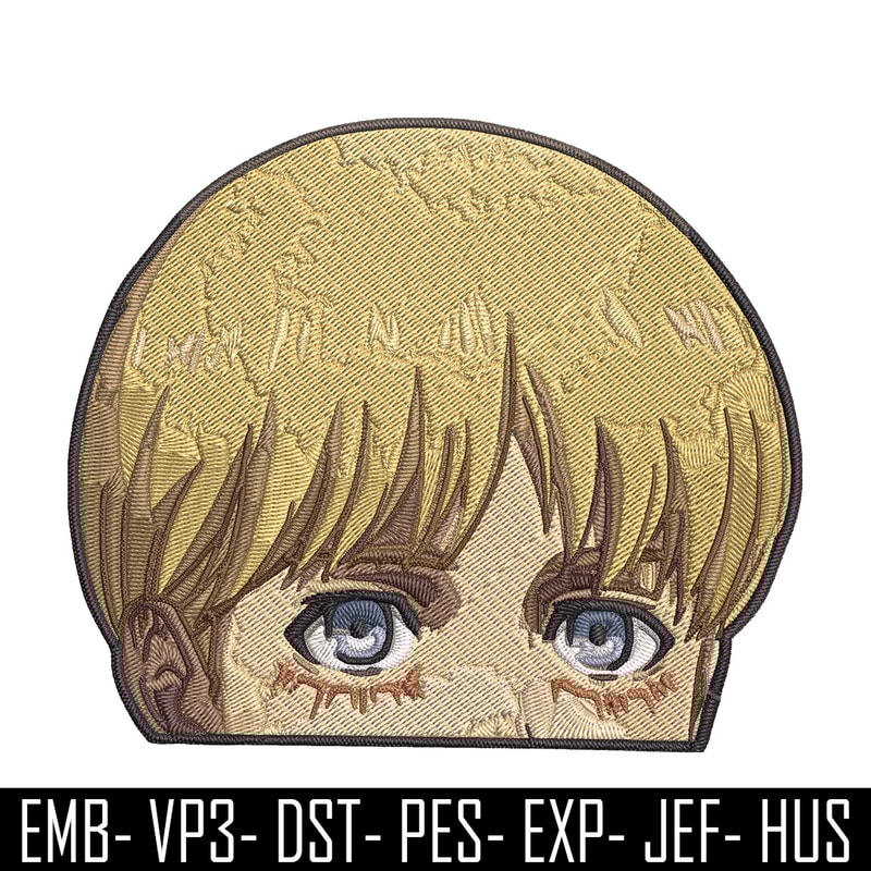 Armin Peeker Embroidery Design, Aot Embroidery, Embroidery File, Anime Embroidery, Anime shirt, Digital download..jpg