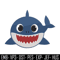 Baby Shark Embroidery Design, Shark Embroidery, cartoon shirt, Embroidery File, Embroidery design, Digital download..jpg