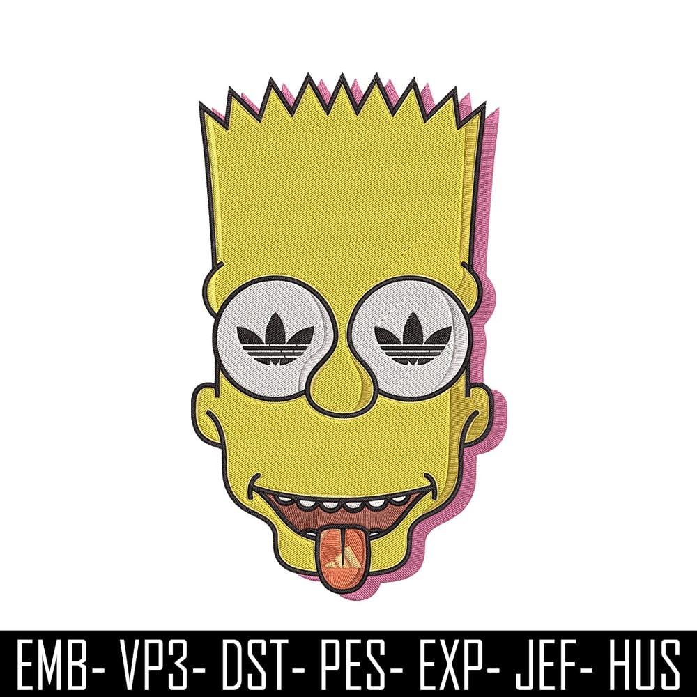 Bart x adidas Embroidery Design, Simpson Embroidery, Embroidery File, Adidas Embroidery, Anime shirt, Digital download.jpg