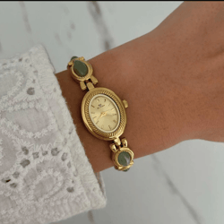 women gilded eternity dainty vintage watch