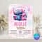 Stitch Birthday Party Invitation Template Editable Cartoon Bday Evite Fun Canva Design For Kids P 2