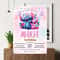 Stitch Birthday Party Invitation Template Editable Cartoon Bday Evite Fun Canva Design For Kids P 3