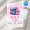 Stitch Birthday Party Invitation Template Editable Cartoon Bday Evite Fun Canva Design For Kids P 5