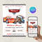 Cars McQueen Invitation Lightning Mcqueen Birthday Invitation Cars Birthday Invitation McQueen Mate 0