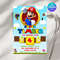Super Mario Editable Birthday Invitation Canva Template Editable Mario Bros Invitation Super Mario 5