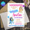 Blue Dog Invitation Template Bluey Birthday Invitation Birthday Invitation Instant Download Print A 0