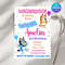 Blue Dog Invitation Template Bluey Birthday Invitation Birthday Invitation Instant Download Print A 5