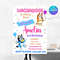 Blue Dog Invitation Template Bluey Birthday Invitation Birthday Invitation Instant Download Print A 6