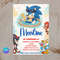 Sonic Pool Party Birthday Invitation Editable Sonic Canva Template Sonic Birthday Invite For Boys S 0