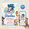 Sonic Pool Party Birthday Invitation Editable Sonic Canva Template Sonic Birthday Invite For Boys S 9