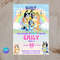 Editable Bluey Party Invitation For Boys And Girls Birthday Template Digital Printable Blue Dog Inv 1