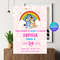 Bluey Editable Birthday Invitation Digital Birthday Party Invitation Digital Bday Party Invite Blue 4