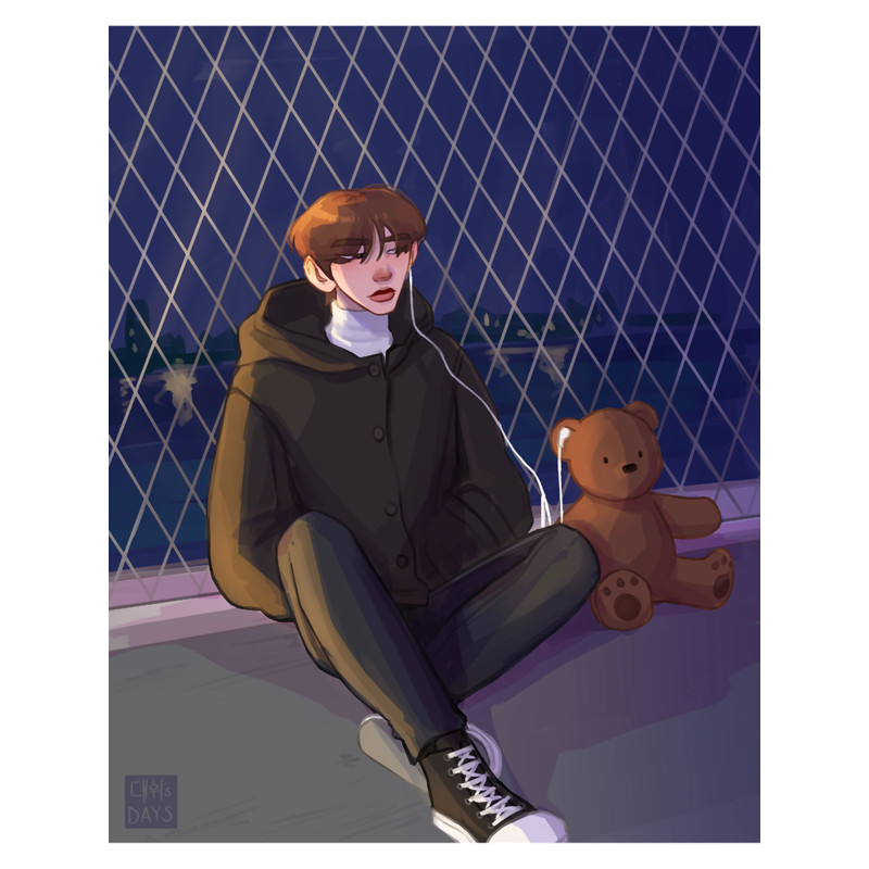 TXT Beomgyu Wonder fanart Long .png