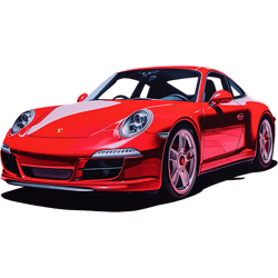 red porsche