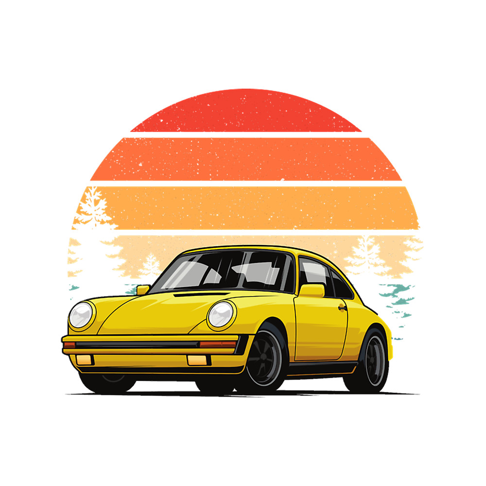 Retro Sunset 911 Urmodell 964 Oldtimer Car.png