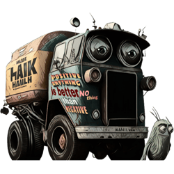 trash truck funny design