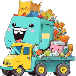 trash truck, garbage truck kids (1)