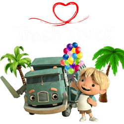 trash truck, garbage truck kids (2)