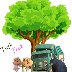 trash truck, trucks, hank and trash truck, trash truck netflix