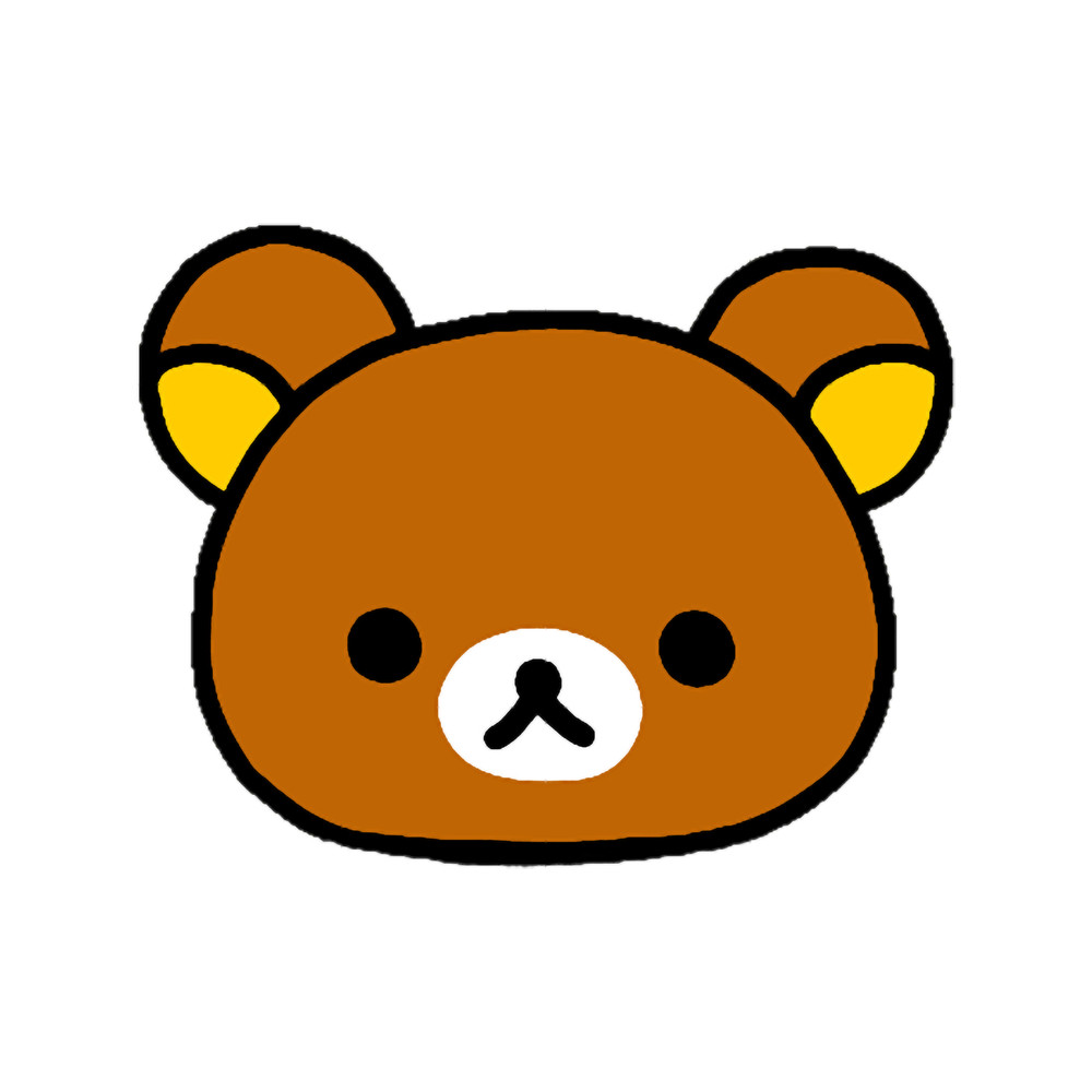 Rilakkuma cute bear head .png