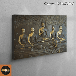 wall art, 3d canvas, canvas home decor, buddha statue print, buddha artwork, buddga sculpture canvas canvas, buddha stat