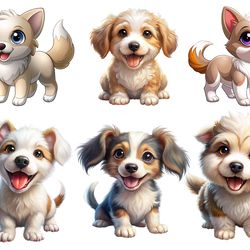 Funny puppy clipart, Puppy clipart, Dog clipart, Animal clipart, Cute dog clipart, Funny dog clipart