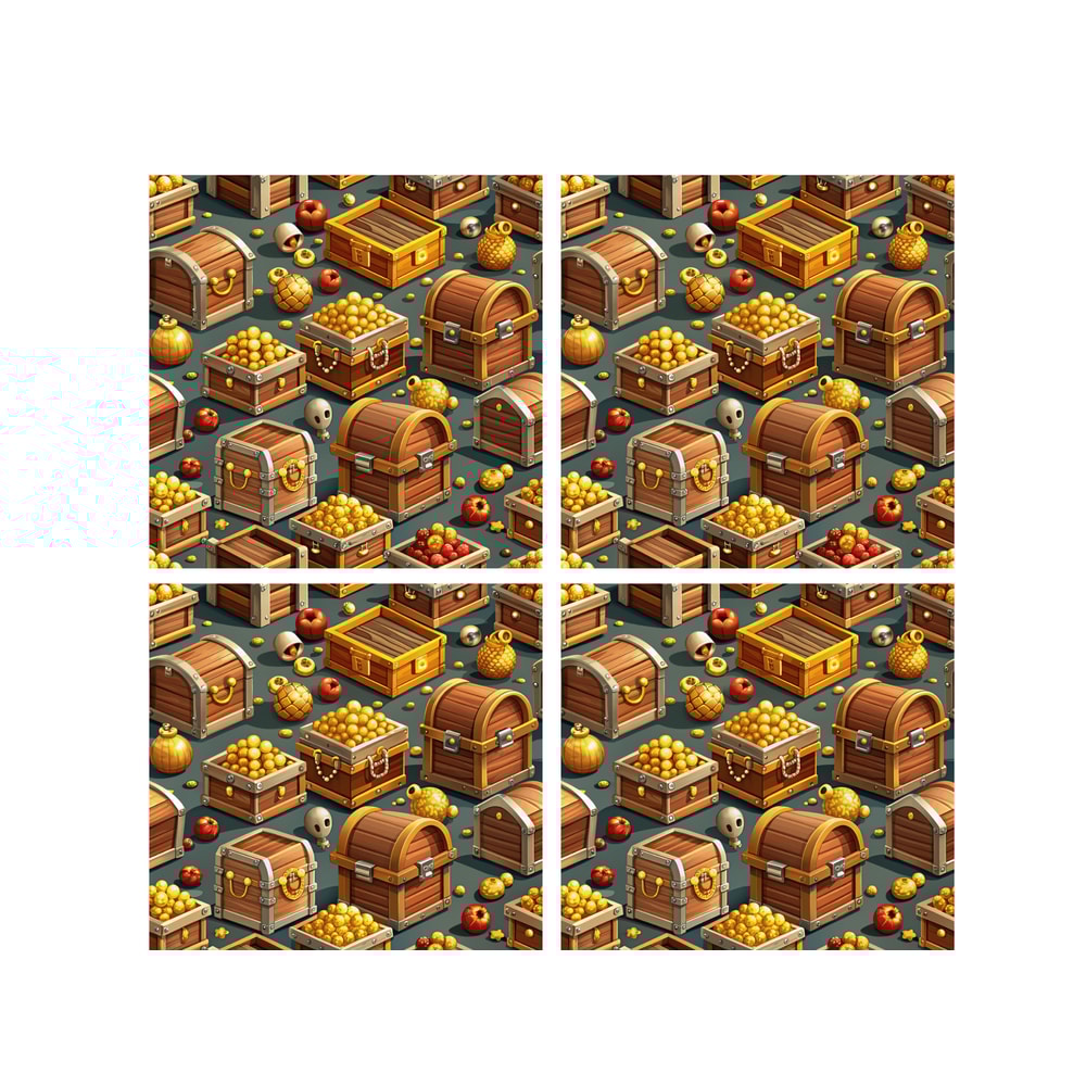 Pirate Seamless Pattern Pirate Ship Pirates Png Treasure Chest 3d Seamless 15 PNG Printing Paper 2