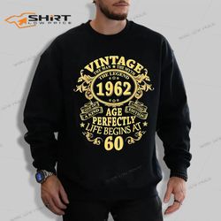 60th birthday gifts vintage 1962 the man myth legend sweatshirt