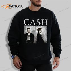 johnny cash sweatshirt mug shot black