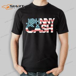johnny cash shirt american flag
