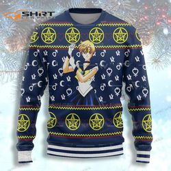 anime sailor moon uranu ugly christmas sweater