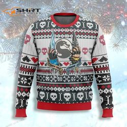mortal kombat finish hi ugly christmas sweater