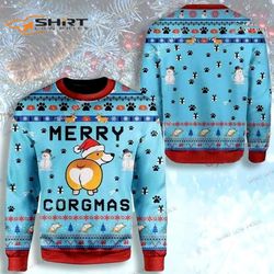 corgi dog merry corgmas for corgi loversed christmas ugly christmas sweater