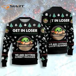 chicken nugget star wars christmas ugly christmas sweater