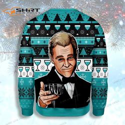 wine glass ugly christmas sweater