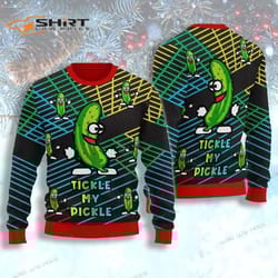 tickle my pickle ugly christmas sweater