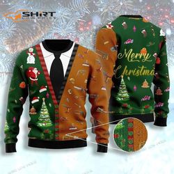 carpenter merry ugly christmas sweater