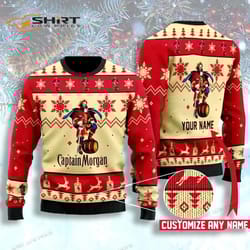 personalized c. morgan ugly christmas sweater