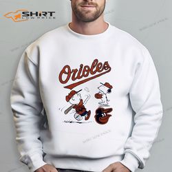 baltimore orioles charlie brown and snoopy mlb sweatshirt