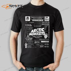 rock band arctic monkeys black t-shirt