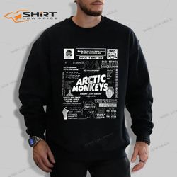 rock band arctic monkeys black sweatshirt