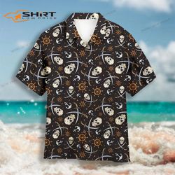 skull amazing pirate hawaiian shirt for men and women
